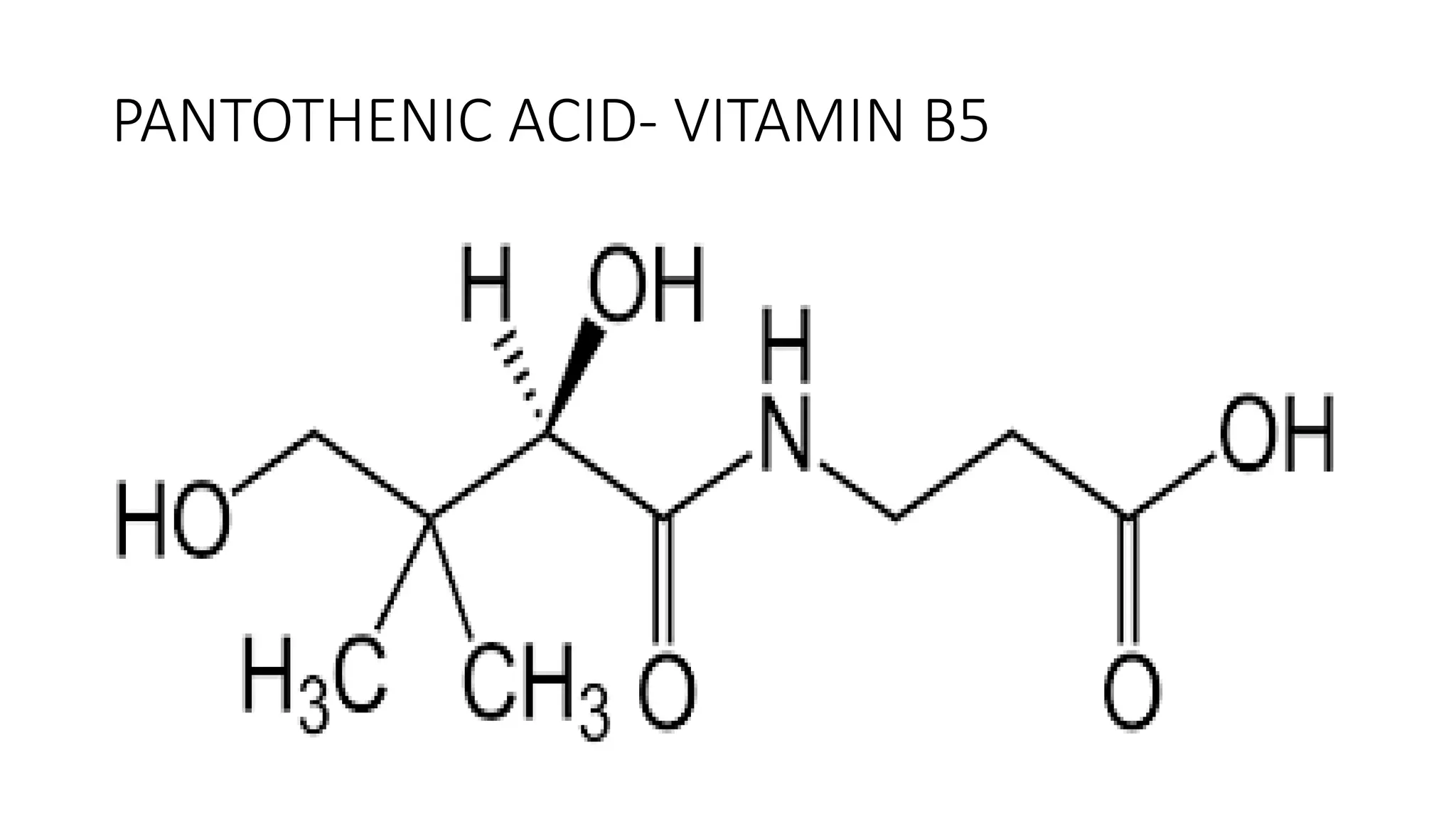 Image showcasing Pantothenic acid | PPTX