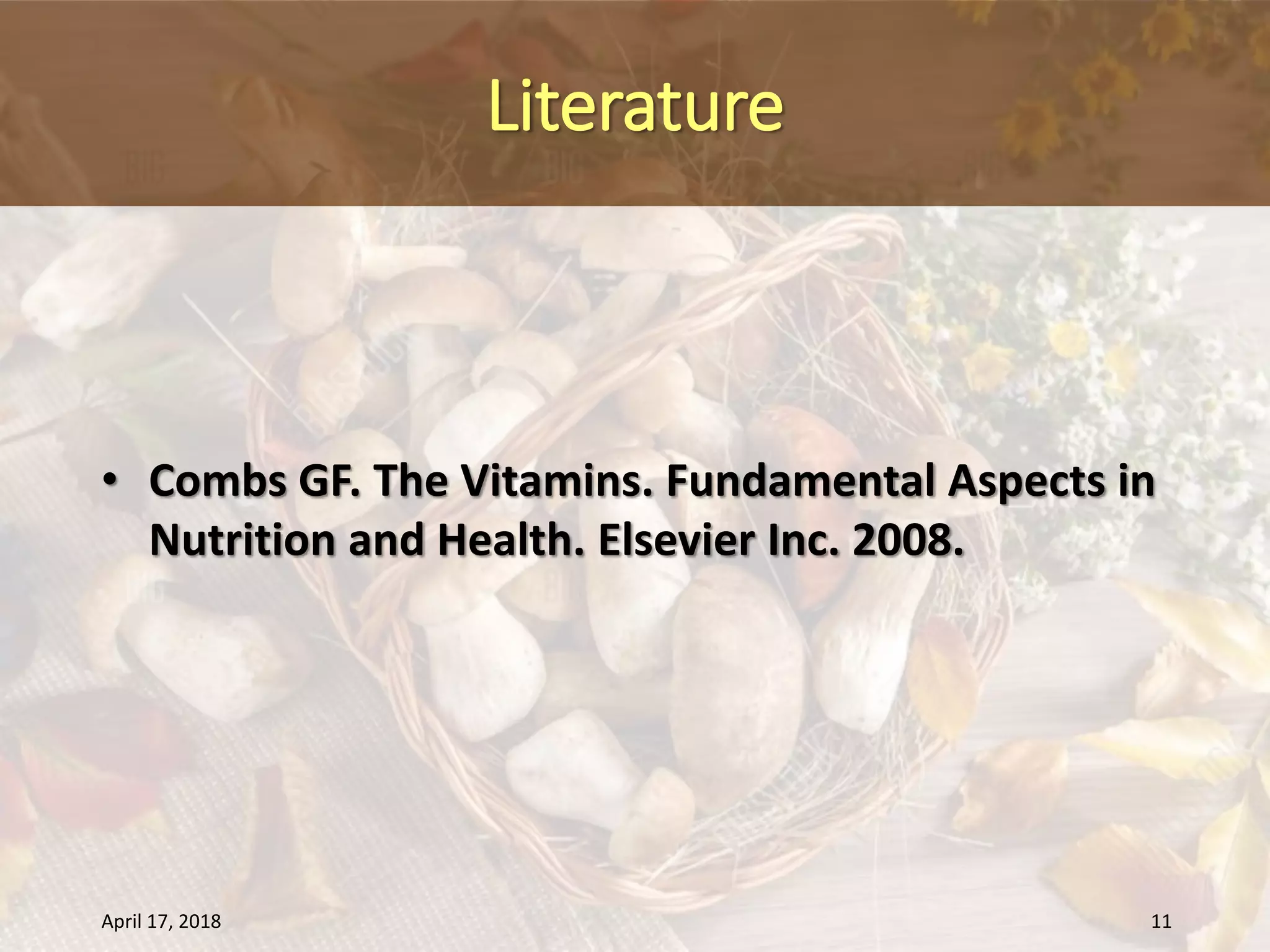 Pantothenic acid deficiency and toxicity | PPSX
