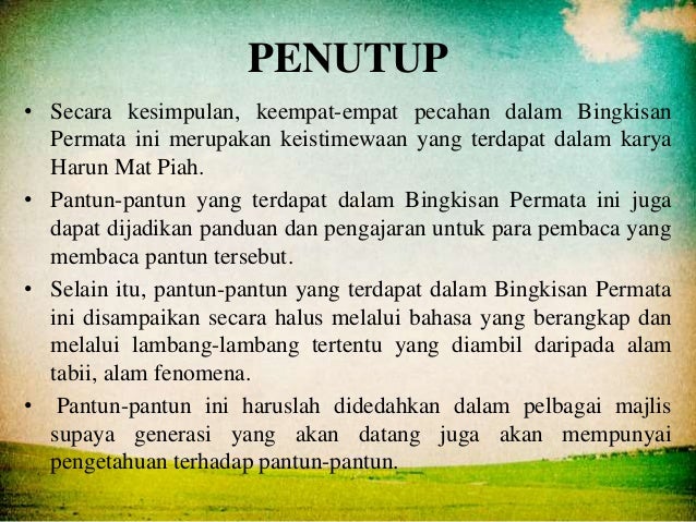 Slaid Pembentangan Pantun Melayu Bingkisan Permata