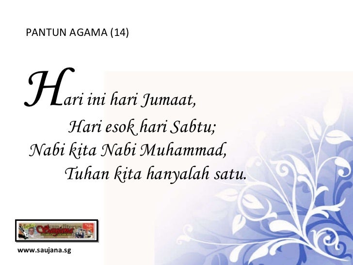 Pantun Agama Pantun Agama