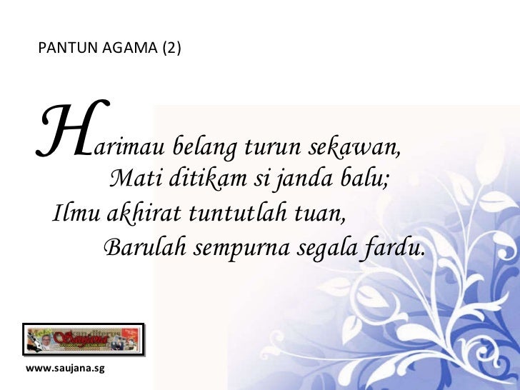 Pantun Agama Pantun Agama