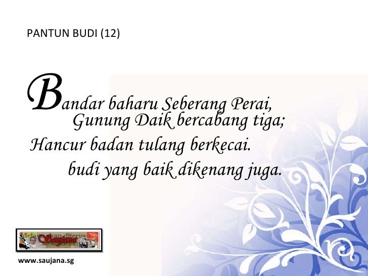 Pantun Budi