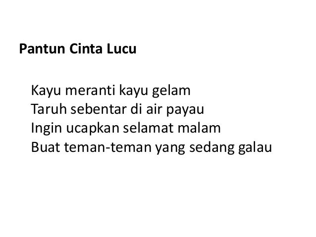 Pantun cinta lucu - Cari istri