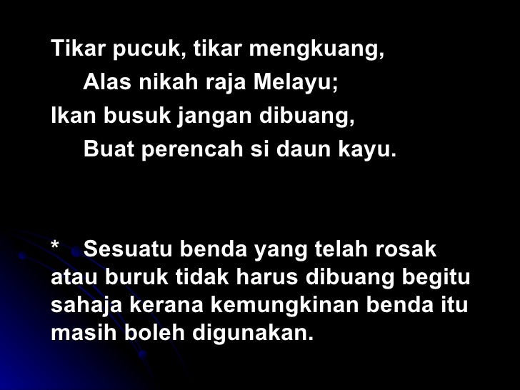 Pantun Kiasan Belajar Sastra Dan Seni