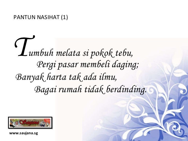 Pantun Nasihat