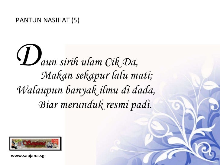 Pantun Nasihat