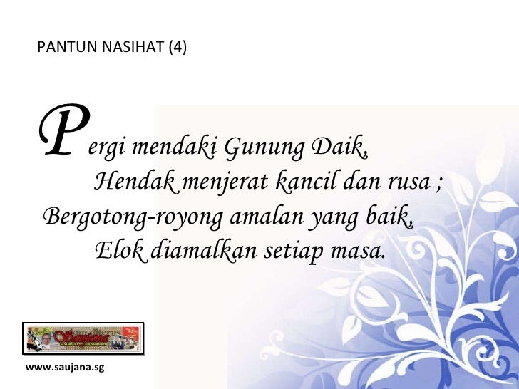 Pantun Nasihat