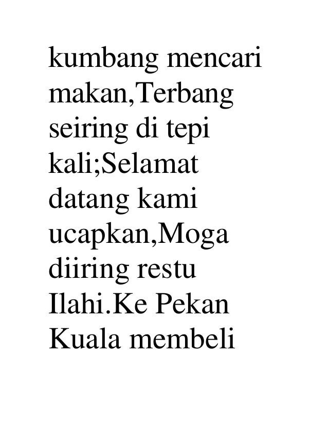 Pantun Selamat Datang – newstempo
