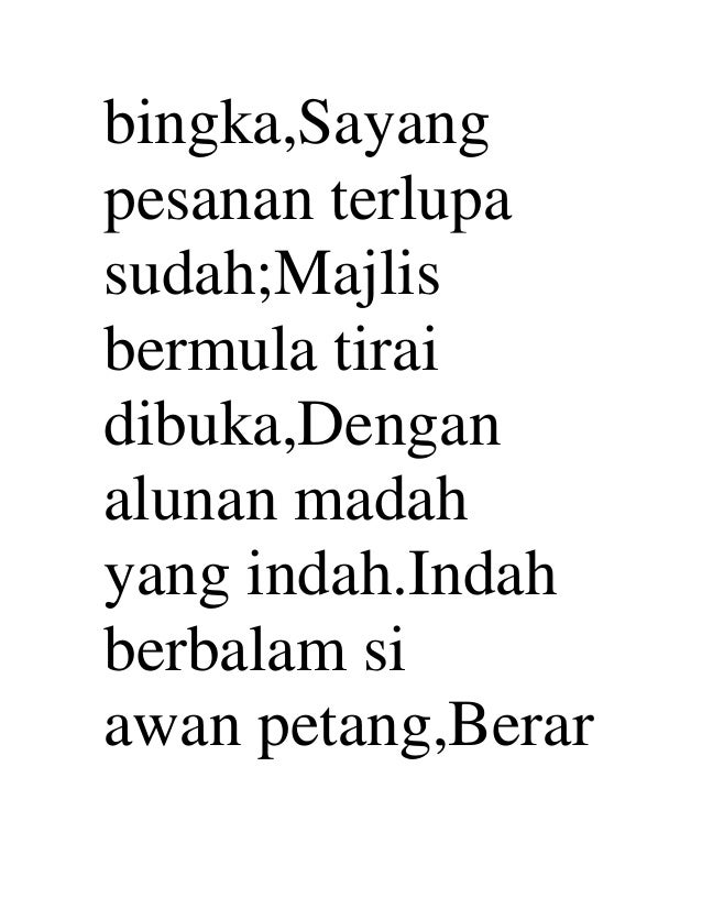 Pantun pembuka acara melati kuntum tumbuh melata