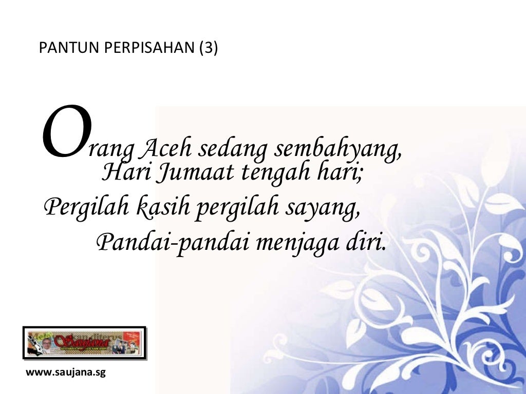 Pantun Perpisahan