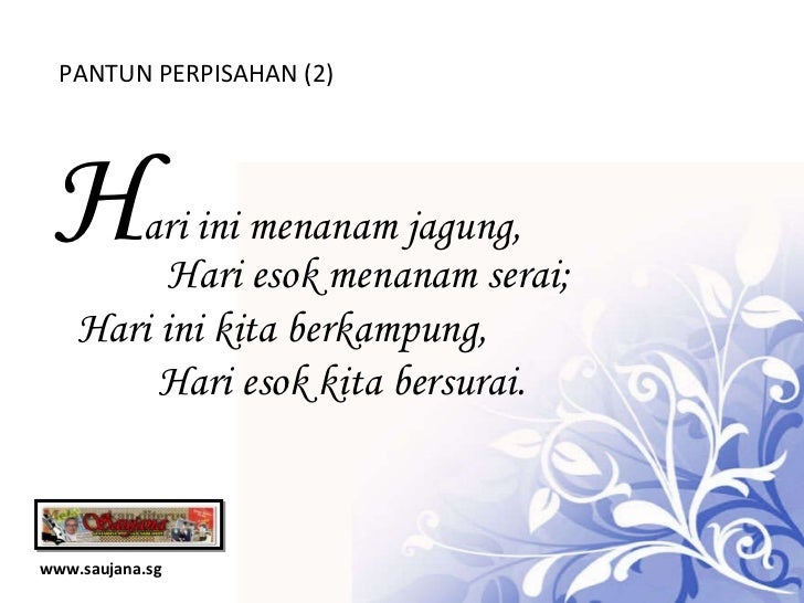 Pantun Perpisahan