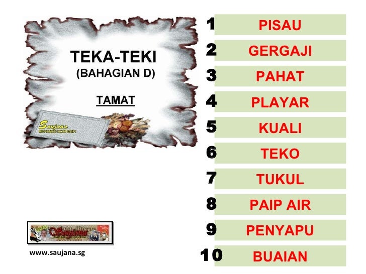 Pantun Teka Teki 04 Peralatan