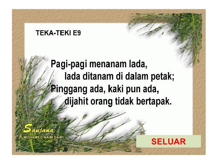 Pantun Teka Teki 05 Pakaian