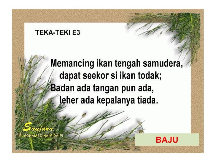 Pantun Teka Teki 05 Pakaian