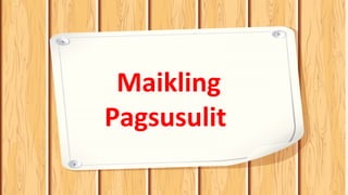 Pagsusulit Sticker Pagsulat11_Panukalang proyekto | PPT