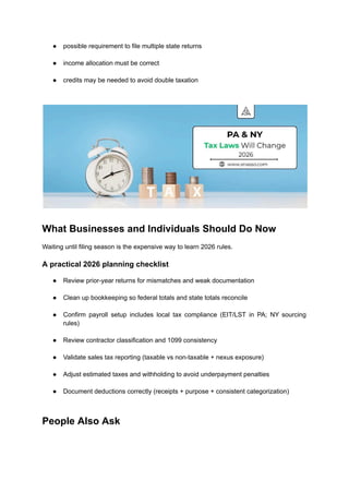 PA & NY Tax Laws Changing in 2026_ What Businesses and Individuals ...
