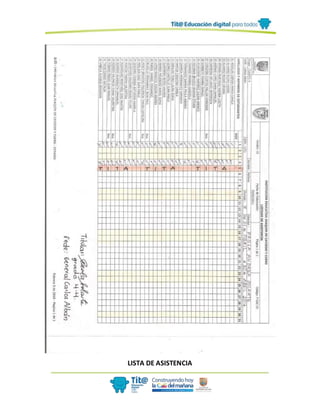 LISTA DE ASISTENCIA
 