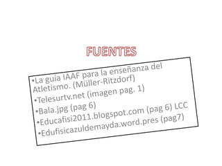 Paola argañaraz ppt -Introducción a los lanzamientos, Prueba de Bala-Atletismo