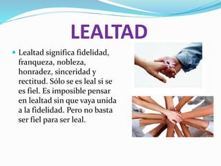 HONOR DISCIPLINA Y LEALTAD
