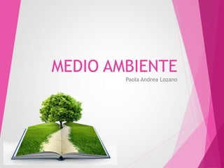 MEDIO AMBIENTE
Paola Andrea Lozano
 