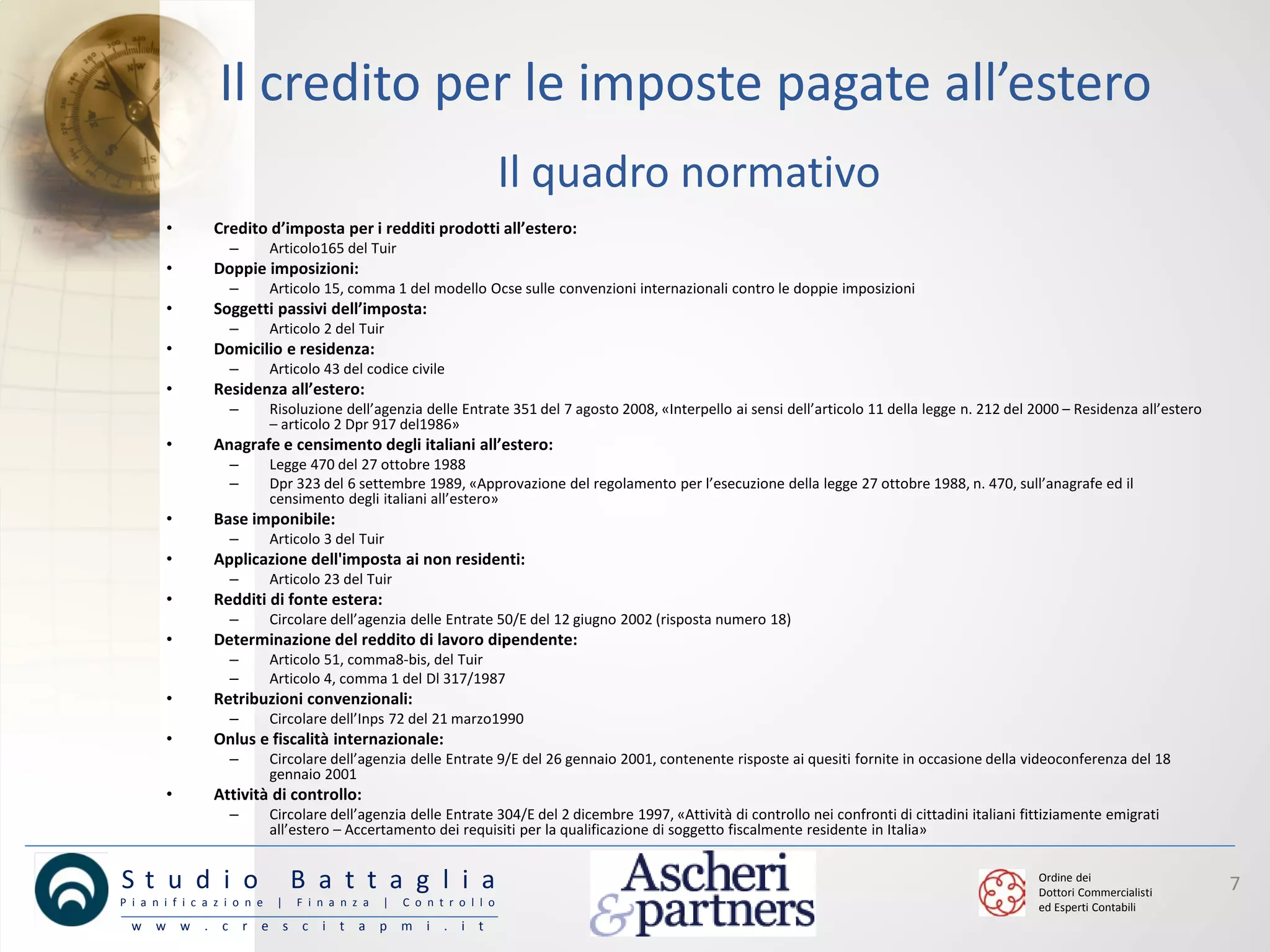 articolo 51 comma 5 tuir