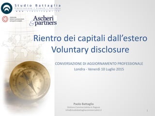 1
S t u d i o B a t t a g l i a
w w w . c r e s c i t a p m i . i t
P i a n i f i c a z i o n e | F i n a n z a | C o n t ...