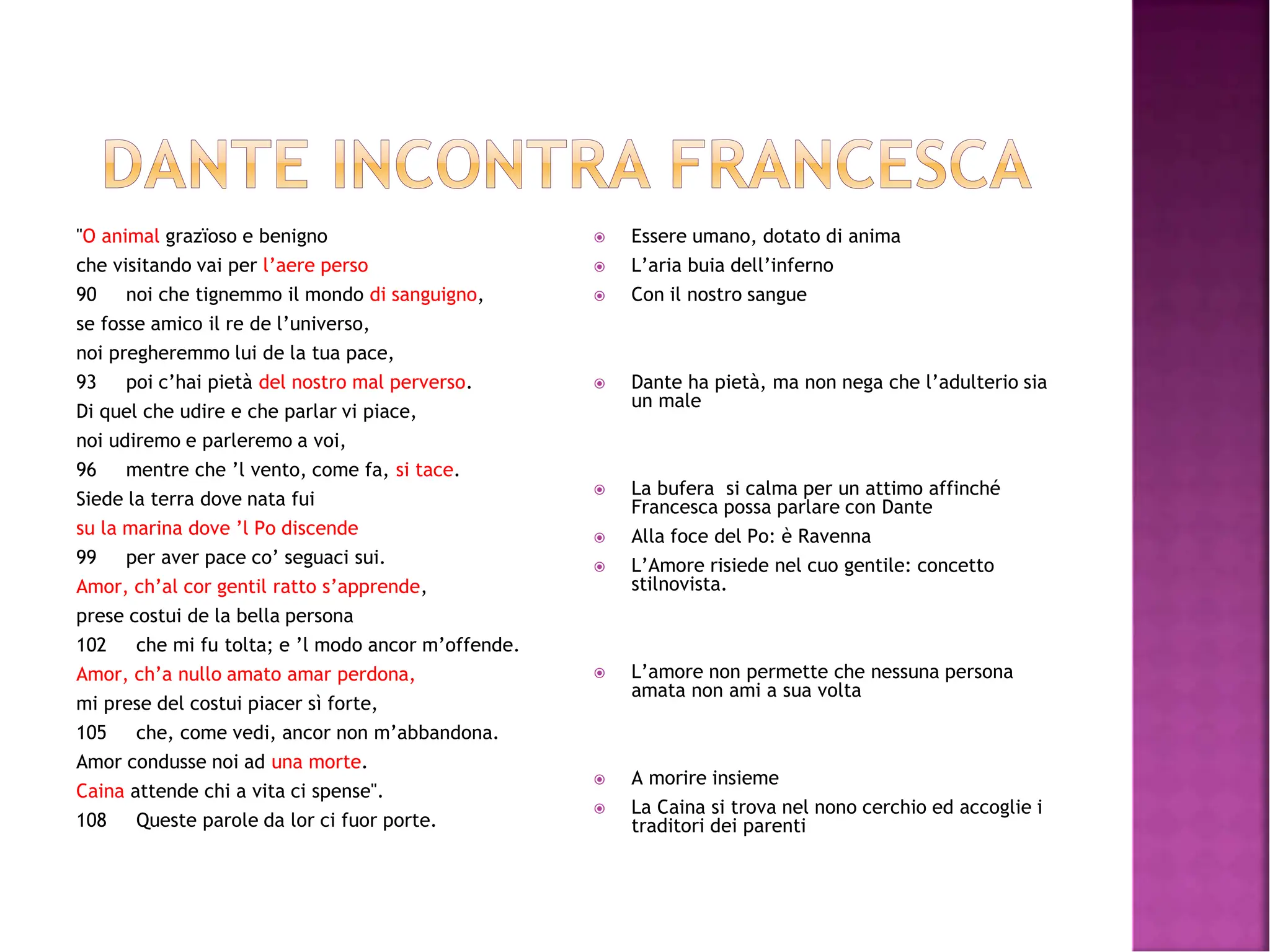 Come è Caratterizzata La Figura Di Francesca Nella Divina Commedia paolo e francesca.pdf divina commedia da | PPT