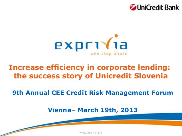 Increase Efficiency In Corporate Lending The Success Story Of Unicr