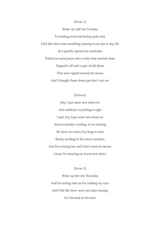 Paolo Nutini New Shoes Lyrics Paolo Nutini New Shoes Lyrics