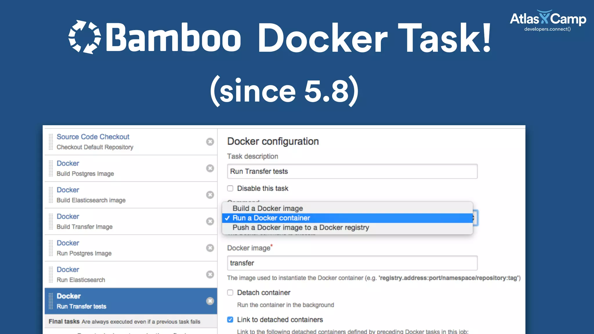 Docker Task!
(since 5.8)
 