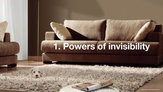 © http://www.amigosdosbichos.org/
1. Powers of invisibility
 