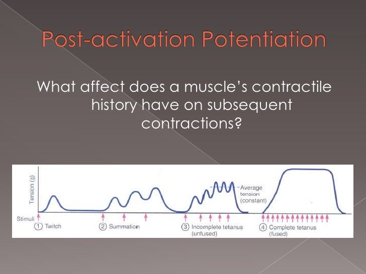 Postactivation Potentiation