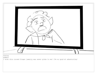 Dialog
HOBBIT
I wish this cursed finger jewelry was never given to me! I?m no good at adventuring!
 