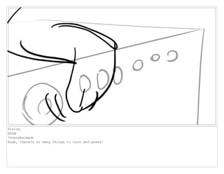 Dialog
HOLM
(Overwhelmed)
Eugh, there?s so many things to turn and press!
 
