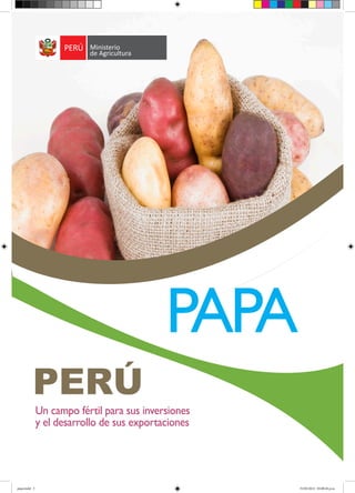 Un campo fértil para sus inversiones
y el desarrollo de sus exportaciones
PAPA
papa.indd 3 31/05/2012 05:00:26 p.m.
 