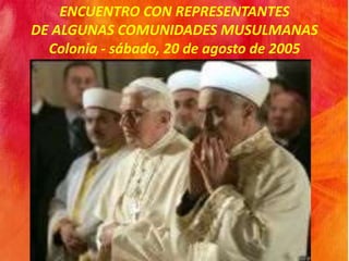 Papa Benedicto xvi en Alemania, JMJ 2005 | PPT