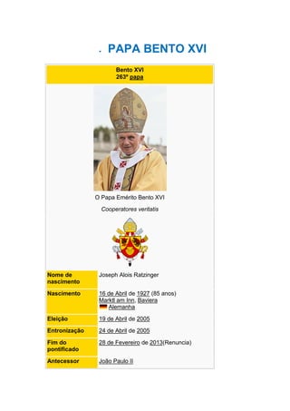 Posso pensar em renunciar, mas não agora, diz papa Francisco - BBC