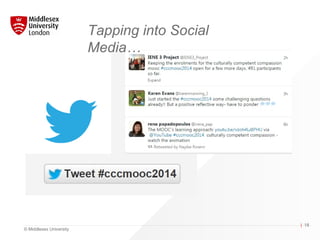 © Middlesex University
| 18
Tapping into Social
Media…
 