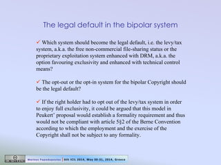 A bipolar system of copyright in the Internet environment (Presentation title)