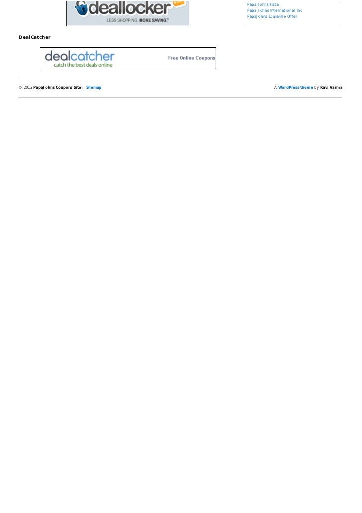 Papa johns coupon codes april