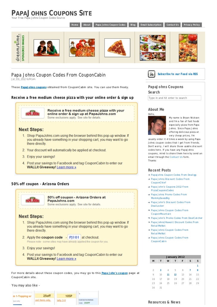 Papa johns coupon va