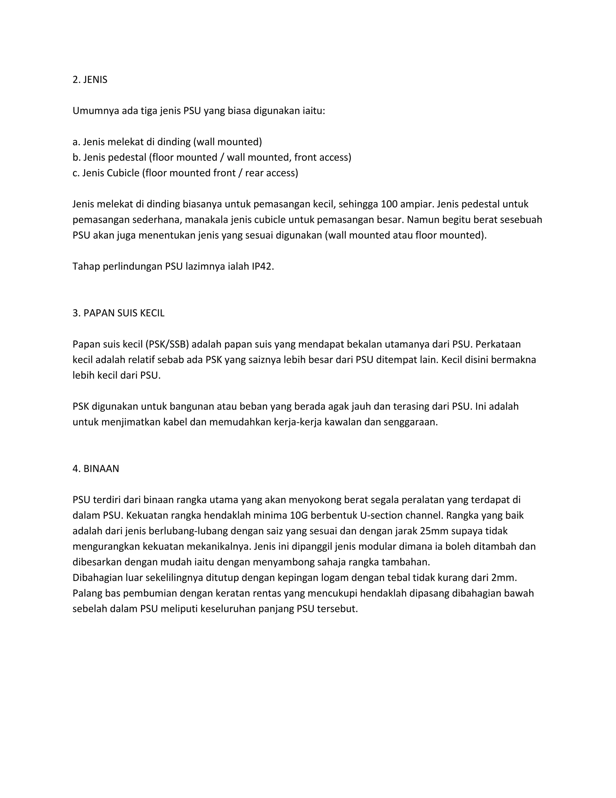 Papan suis utama ( msb ) | DOCX