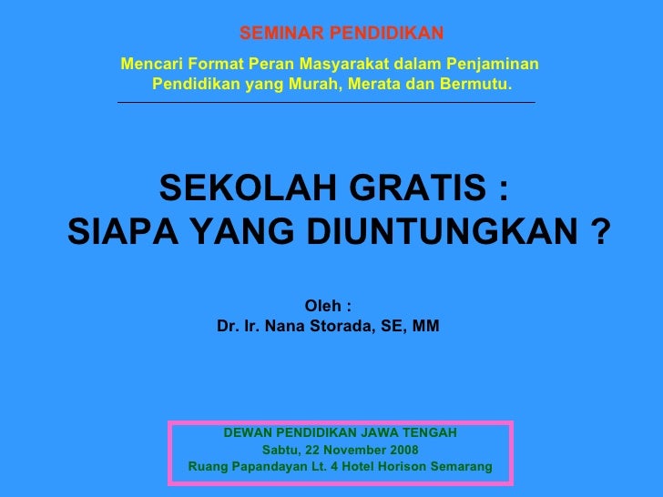 Paparan Sekolah Gratis