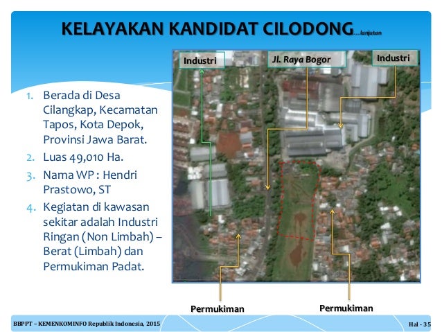 PENYUSUNAN DOKUMEN REKOMENDASI TEKNIS KELAYAKAN LAHAN UNTUK PENGEMBAN…