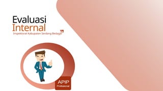 Evaluasi
Internal
Inspektorat Kabupaten Serdang Bedagai
 