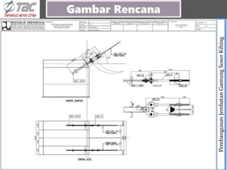 Pembangunan
Jembatan
Gantung
Sosor
Kihing
LONG SECTION
Gambar Rencana
 