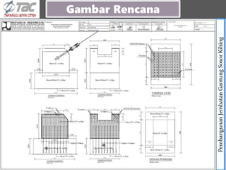 Pembangunan
Jembatan
Gantung
Sosor
Kihing
LONG SECTION
Gambar Rencana
 
