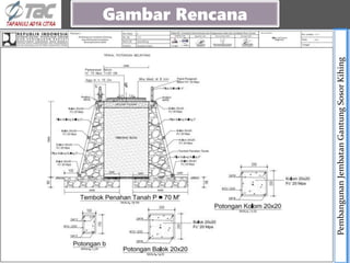 Pembangunan
Jembatan
Gantung
Sosor
Kihing
LONG SECTION
Gambar Rencana
 