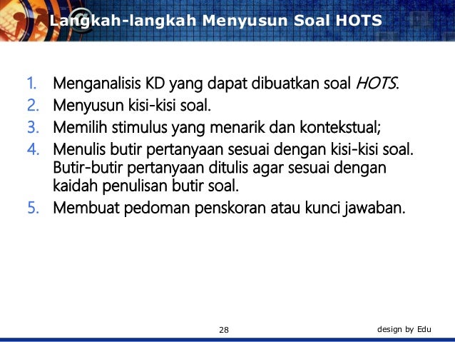 Paparan Penyusunan Soal Hots