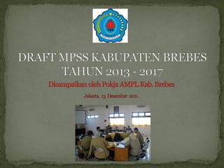 Memorandum Program Sektor Sanitasi Kabupaten Brebes